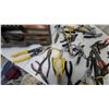 Image 4 : Assorted Pliers, Wire Cutters, Tin Snips, Locking Pliers, Bolt Cutter, and Toolboxes