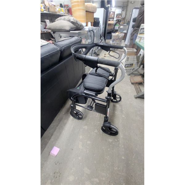 Evolution Xpresso Rollator with Padded Seat and Backrest Medi Walker