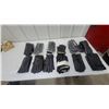 Image 1 : Collection of 16 pairBlack Leather Gloves, Various Styles, Some in Original Packaging