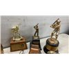 Image 2 : Victaulic Champion 1990 Award, Brass Horse Bookend, Baseball Trophies, and More