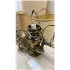 Image 4 : 2 Brass Hanging Laps and Various Shades