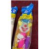 Image 3 : PEZ Candy Dispensers, Leila Simpson and Clown Characters, Sealed in Original Packaging