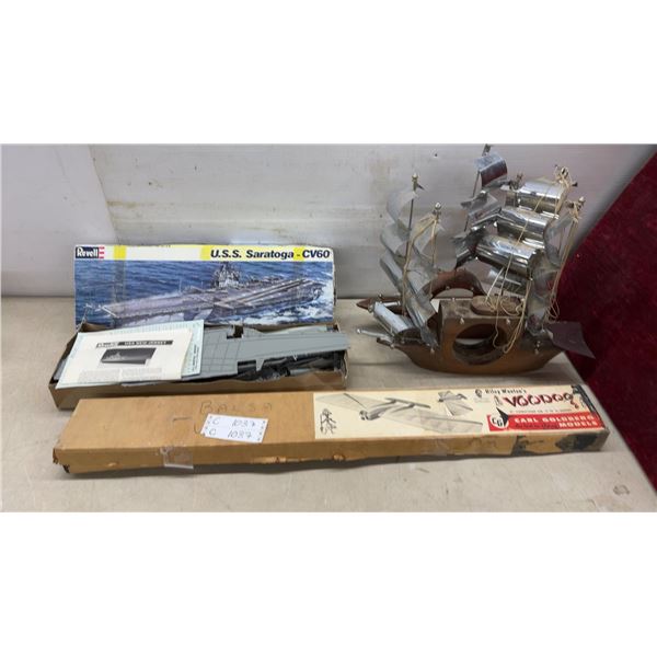 Revell U.S.S. Saratoga CV60 Model Kit, Carl Goldberg Voodoo Balsa Kit, and More