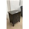 Image 2 : Ikea Hemnes Two-Drawer Nightstand in Black-Brown 15 x 21 x 26