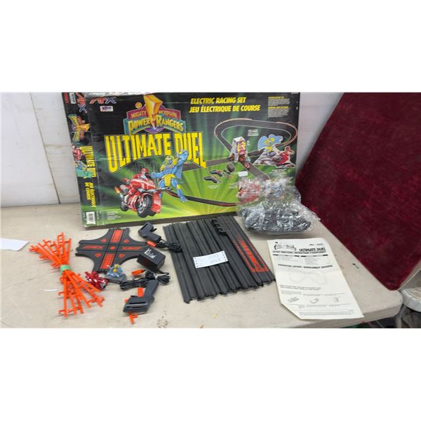 AFX Mighty Morphin Power Rangers Ultimate Duel Electric Racing Set with Track and Controllers