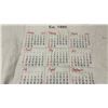 Image 3 : Wood & Hyde Leather Co. Angola Promotional Leather Hide Calendar, 1978