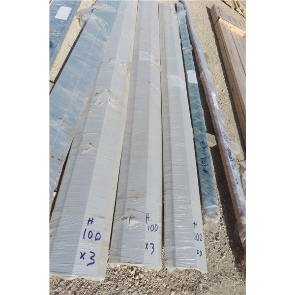 3 New Metal Ridge Cap – Light Grey, 10' Long