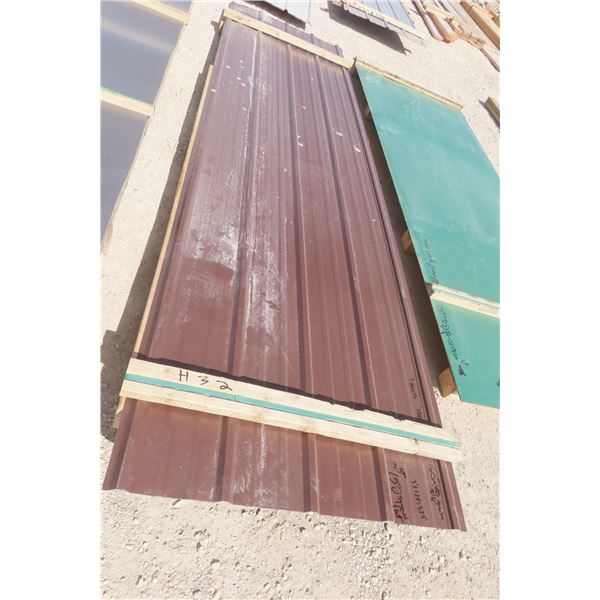 Sheet Metal – Brown, 3' x 12.5' – Qty 4 Sheets (approx 150 sq ft)