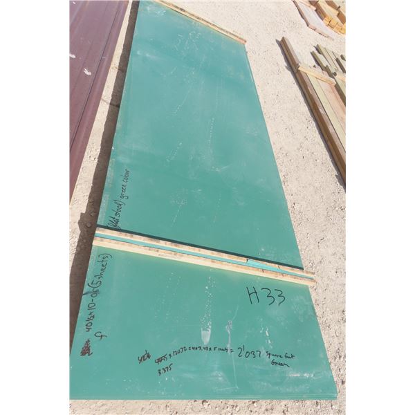 5 Thin Sheet Metal – Green, approx 40'-6" x 10'-6"