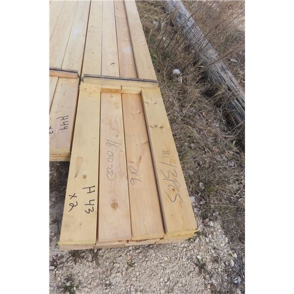 19 2"x6" x 16' to 17'-10" Dimensional Lumber