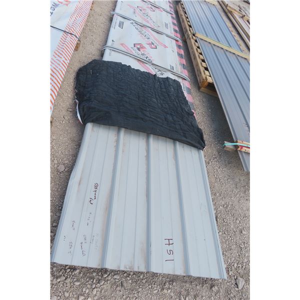 10 Steel Siding/Cladding Panels – Light Grey, 36" x 19'-6" (approx 588 sq ft)