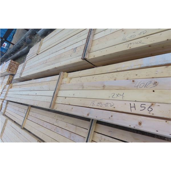 40 2"x4" x 18' Dimensional Lumber