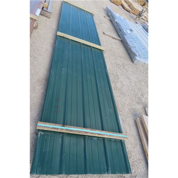 Sheet Metal – Green, 14¾' and 13?' Lengths – Qty 6 Sheets (795 sq ft)