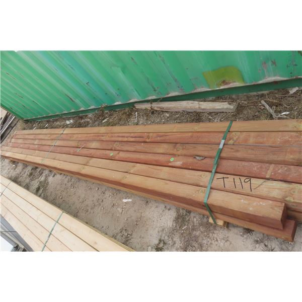 12 Pressure-Treated 4"x4" x 16' Lumber