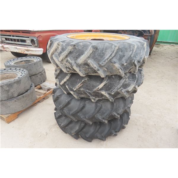 4 Tractor Tires w/ Rims – 11.2/10-24