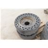 Image 3 : 4 Solid Rubber Tires on 8-Hole Rims