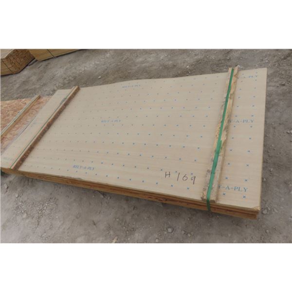 Mixed 4'x8' Plywood – 4 pcs ½", 5 pcs 3/8", 3 pcs 5/8" (12 sheets) +
