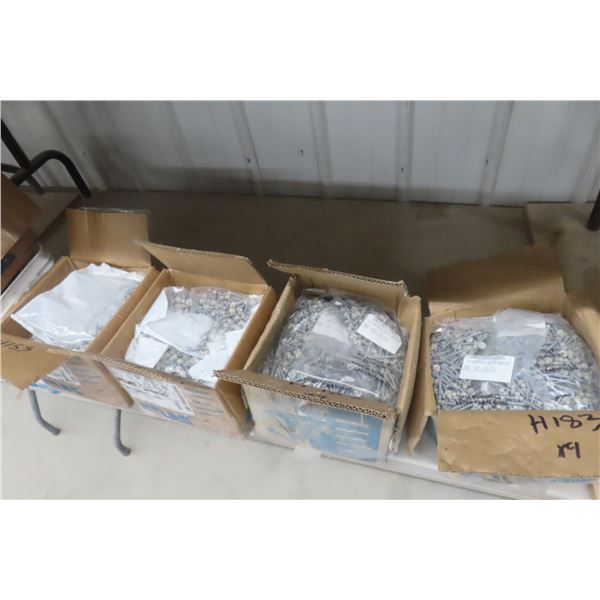 Sheet Metal Screws – 1½", Off-White/Ivory – Qty 4 Boxes