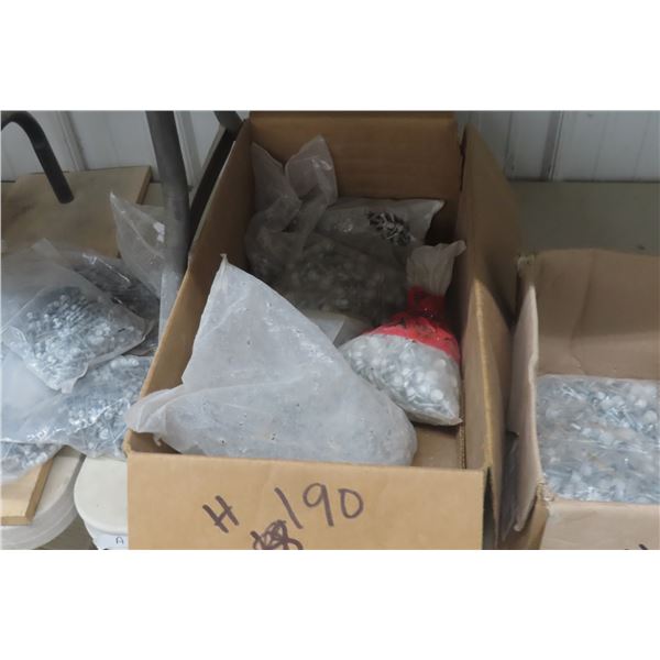 Sheet Metal Screws – Teal, 1½" and 1" – approx Qty 2½ Boxes