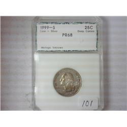 1999-S Conn. Quarter PCI PR68DCAM (Silver)