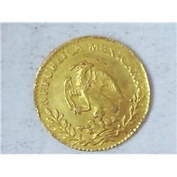 1827 MO JM Mexico Gold Escudo  .0950 AGW