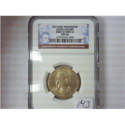 2007-D SMS Adams Dollar NGC MS66