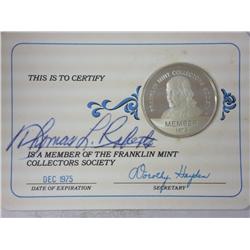 Franklin Mint Sterling Silver 1975 Member