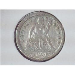 1854-O Seated Liberty Dime