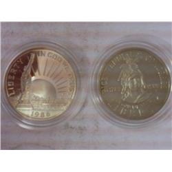 1989-S Congress And 1986 Statue Of Lib. Halves PFs
