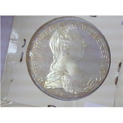 1780 Austria Maria Theresia Thaler (Proof) Silver
