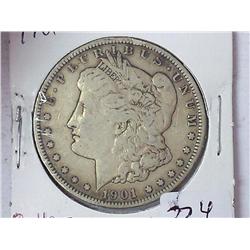 1901 Morgan Silver Dollar (Better Date)