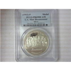 1993-P US Mint Bicentennial Silver Medal
