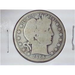 1906-D Barber Half Dollar