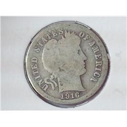 1916 Barber Dime