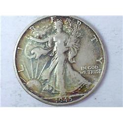 1945 Walking Liberty Half Dollar