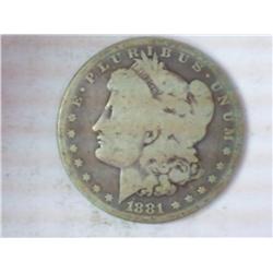 1881 Morgan Silver Dollar