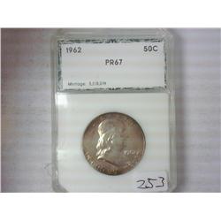 1962 Franklin Half PCI PR67