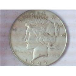 1927-D Peace Silver Dollar