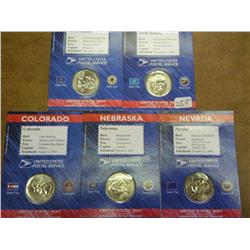 2006 US Mint/ USPS 5 State Quarter & Stamp Sets