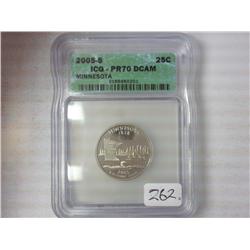2005-S Minnesota Quarter ICG PR70DCAM