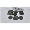 Image 1 : Eight Cast Metal Railroad Souvenir Plaques, Milwaukee Road, Southern Railway, and More