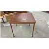 Image 1 : Stakmore Folding Card Table with Faux Leather Top