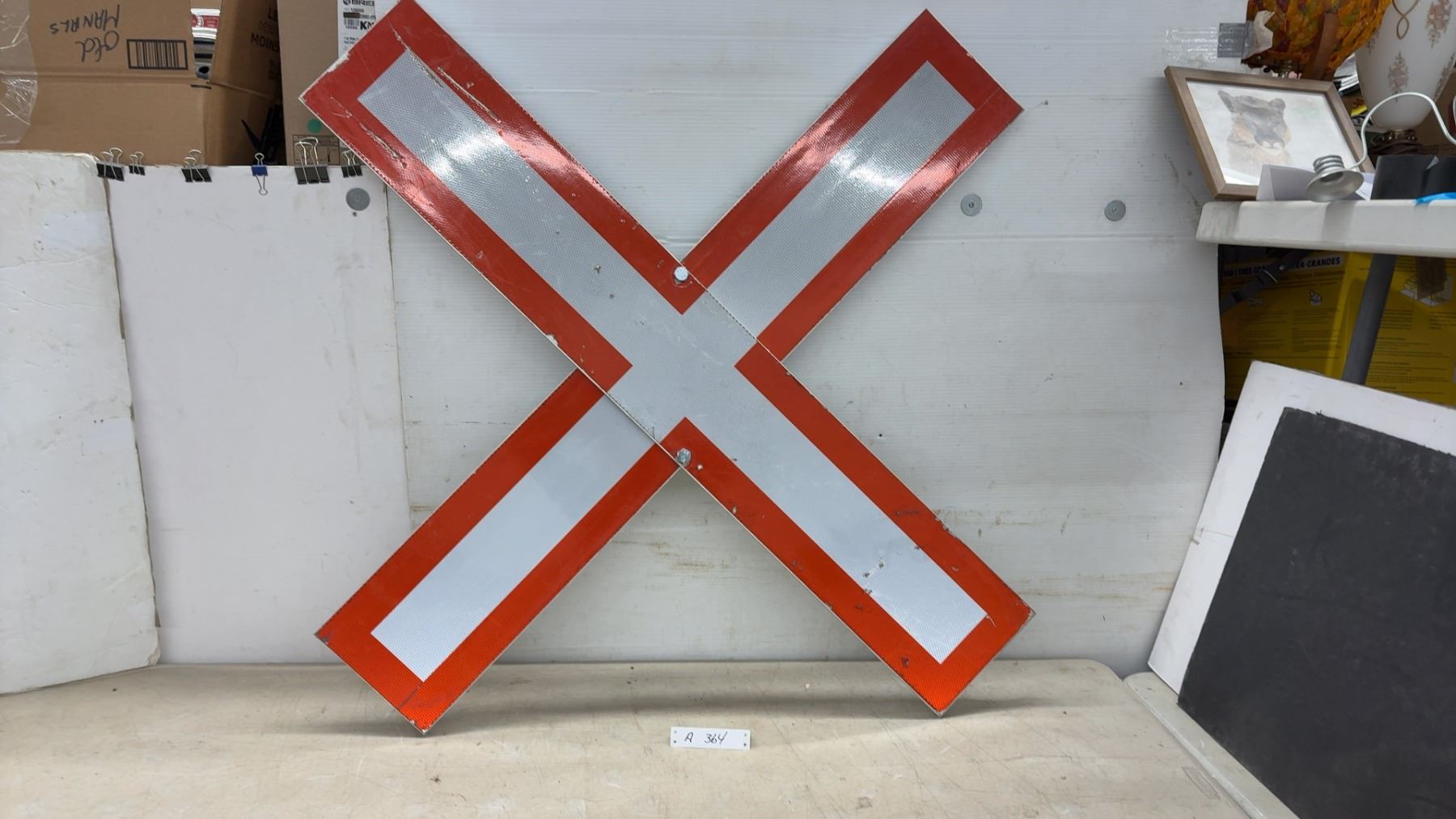 Crossbuck Railroad Crossbuck Sign, Reflective White with Red Border, Aluminum ...