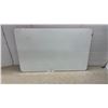 Image 1 : White Enamel Table Top with Red Border, 40 x 25"
