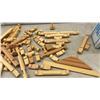 Image 2 : Toys-N-Things Frontier Kinder Cabin Wooden Interlocking Log Building Set Model K-0750