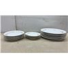 Image 13 : Anchor Hocking Fire-King Milk Glass Bowls, McCoy Handled Soup Bowls, 15 Pcs Vintage Dolphin Golden