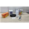 Image 1 : Suntone RR2500 AM/FM Portable Mini Boom Box Radio, LED Projector Light, 2 Ambiance Lights with