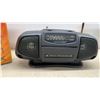 Image 3 : Suntone RR2500 AM/FM Portable Mini Boom Box Radio, LED Projector Light, 2 Ambiance Lights with