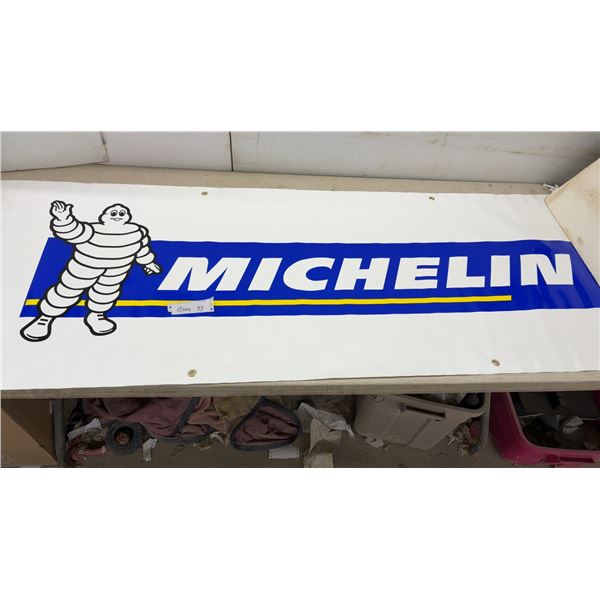 Michelin Advertising Banner with Bibendum Logo, May 2000, 26 x 82"
