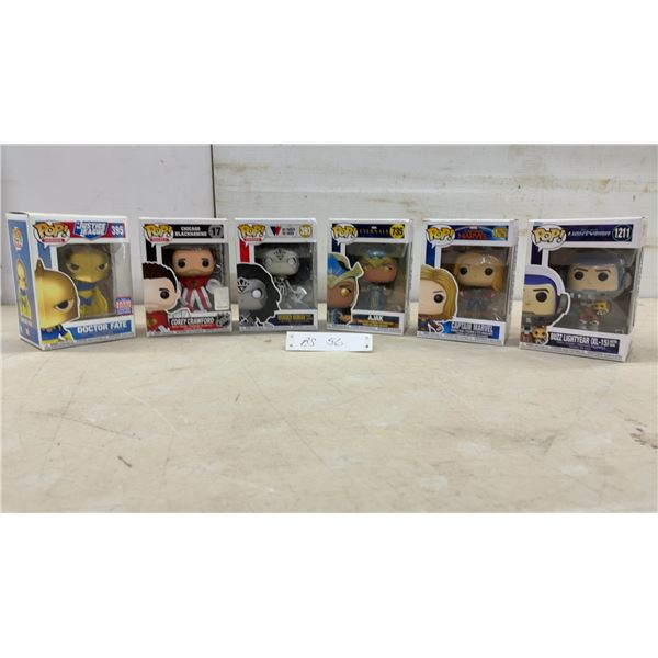 6 Funko Pop! Vinyl Figures: Doctor Fate, Corey Crawford, Wonder Woman, Ajak, and More, Factory